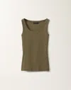 Fabiana Filippi Jersey Vest Top In Grass