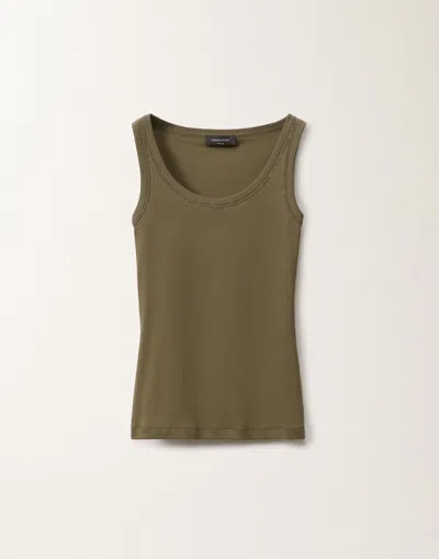 Fabiana Filippi Jersey Vest Top In Grass