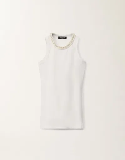 Fabiana Filippi Jersey Tank Top In White