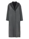 Fabiana Filippi Dressing Gown Coat Coats And Trench Coats Gray In Gray