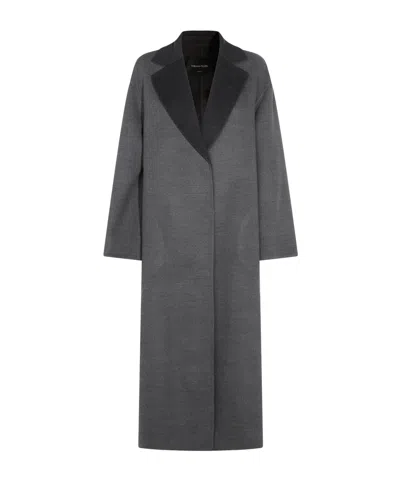 Fabiana Filippi Jewel-cuff Robe Coat In Gray