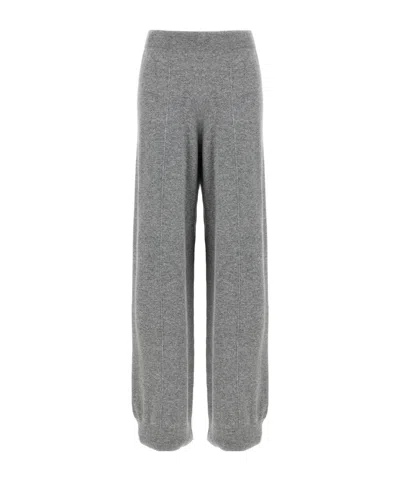Fabiana Filippi Trousers Featuring Jewel Detail And Elastic Waistband In Gray