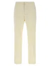 Fabiana Filippi Front Pleated Trousers With Belt Loops And Back Pockets In Neutral