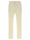 Fabiana Filippi Front Pleated Trousers With Belt Loops And Back Pockets In Neutral