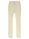 Fabiana Filippi Front Pleated Trousers With Belt Loops And Back Pockets In Neutral