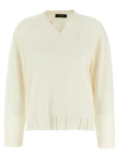 Fabiana Filippi Jewel Detail Sweater Sweaters And Cardigans Beige In White
