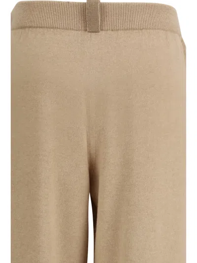 Fabiana Filippi Jewel-embellished Fleece Wool Trousers In Gold