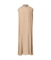 Fabiana Filippi Jewelled-embroidered Cape Maxi Dress In Neutral