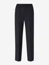 Fabiana Filippi Joggers Dress Wool In Shimmer Trim Detail At Side Seam