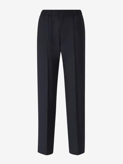 Fabiana Filippi Joggers Dress Wool In Shimmer Trim Detail At Side Seam