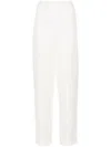 Fabiana Filippi Elasticated-waist Tapered Trousers In White