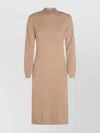 Fabiana Filippi Knee Length Dress Long Sleeves In Brown