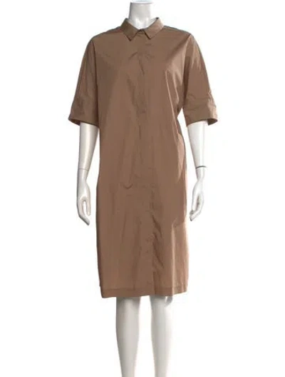 Pre-owned Fabiana Filippi Knee-length Dress In Brown