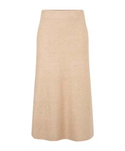 Fabiana Filippi Knit A-line Skirt In Neutral