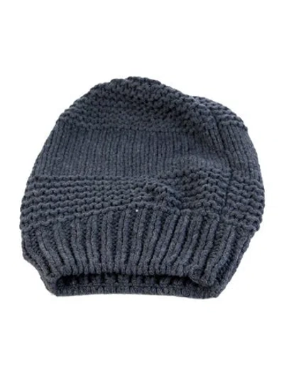 Pre-owned Fabiana Filippi Knit Beanie In Blue