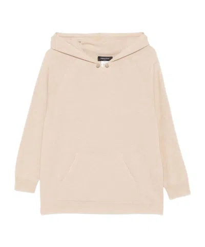 Fabiana Filippi Knit Hoodie In Neutral