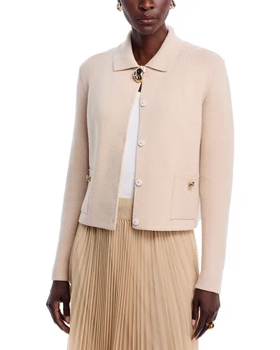 Fabiana Filippi Knit Jacket In Pink