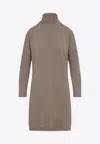 Fabiana Filippi Knit Midi Dress In Brown