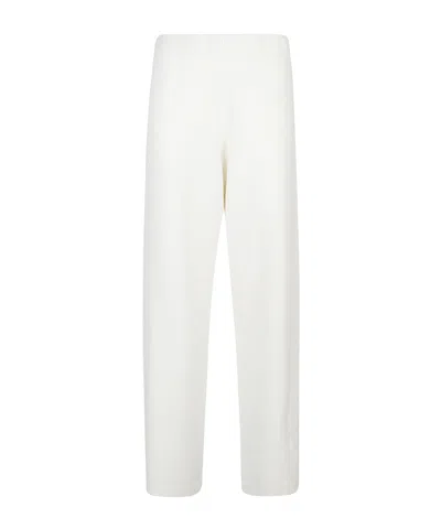 Fabiana Filippi Knitted Casual Pants In White