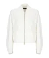 Fabiana Filippi Crew Neckline Elastic Cuffs Front Pockets In Neutral