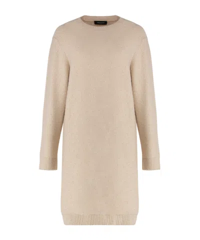 FABIANA FILIPPI FABIANA FILIPPI LONG SLEEVED EMBELLISHED KNIT DRESS