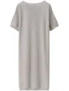 Fabiana Filippi Women's Cotton Knitted Midi Dress In Grey