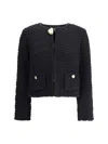 Fabiana Filippi Knitted Jacket In Black