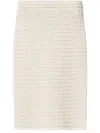 Fabiana Filippi Knitted Midi Skirt In White