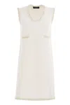 Fabiana Filippi Knitted Mini Dress With Sequin Edging