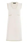 Fabiana Filippi Knitted Mini Dress With Sequin Edging