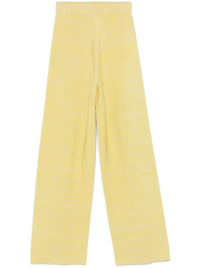 Fabiana Filippi Knitted Palazzo Trousers In Yellow