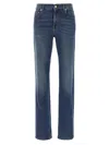 Fabiana Filippi Straight Leg Jeans With Front And Back Pockets In Blue