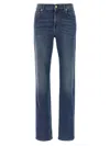 Fabiana Filippi Straight Leg Jeans With Front And Back Pockets In Blue