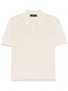 Fabiana Filippi Knitted Polo Top In Neutrals