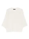 Fabiana Filippi Crew Neck Knitted Pullover In White