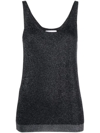 Fabiana Filippi Knitted Tank Top In Schwarz