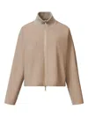 Fabiana Filippi Reversible Platinum Mohair Jacket In Lightweight Wool In Neutral