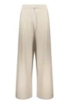 Fabiana Filippi Wide-leg Track Pants In Ivory