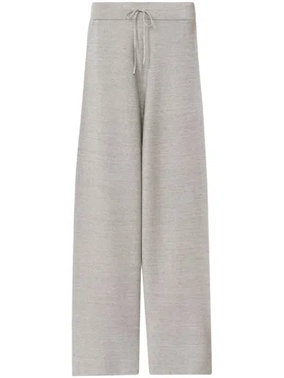 Fabiana Filippi Organic Cotton And Lurex Trousers In Grey