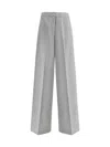 Fabiana Filippi Bi-stretch Wide-leg Trousers In Grey