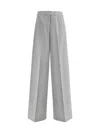 Fabiana Filippi Bi-stretch Wide-leg Trousers In Grey