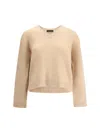 Fabiana Filippi Long Sleeve Sweater In Neutral