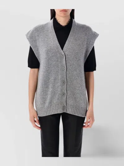 Fabiana Filippi Knitwear V-neck Sleeveless Cardigan