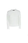 Fabiana Filippi White Cotton Sweater In White
