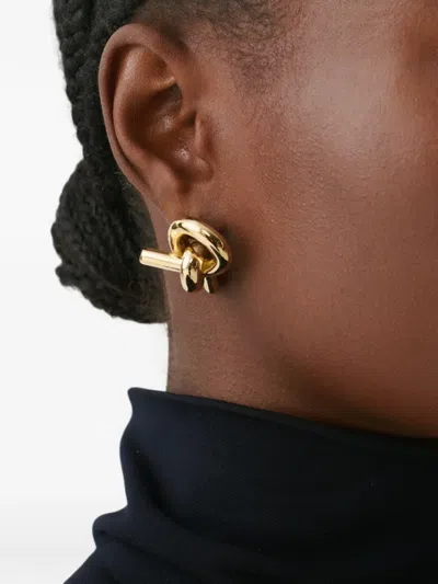 Fabiana Filippi Knot-detail Earrings In Gold