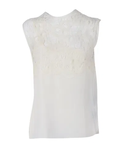 FABIANA FILIPPI LACE-INSERT TOP