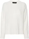 Fabiana Filippi Wool-cotton Blend Crew-neck Sweater In Beige