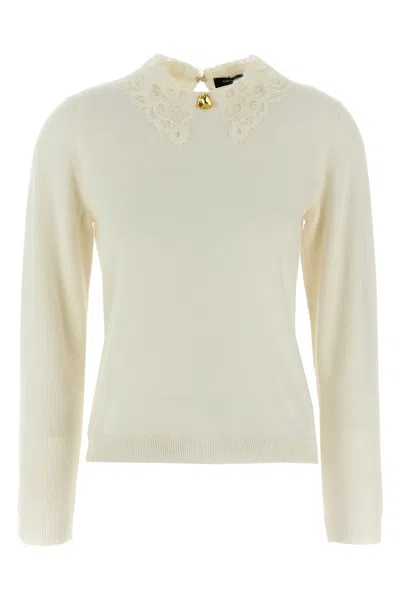 FABIANA FILIPPI LACE NECK SWEATER