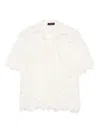 Fabiana Filippi Lace Scalloped-hem Shirt In White