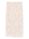 Fabiana Filippi Lace Scalloped-hem Skirt In Nude